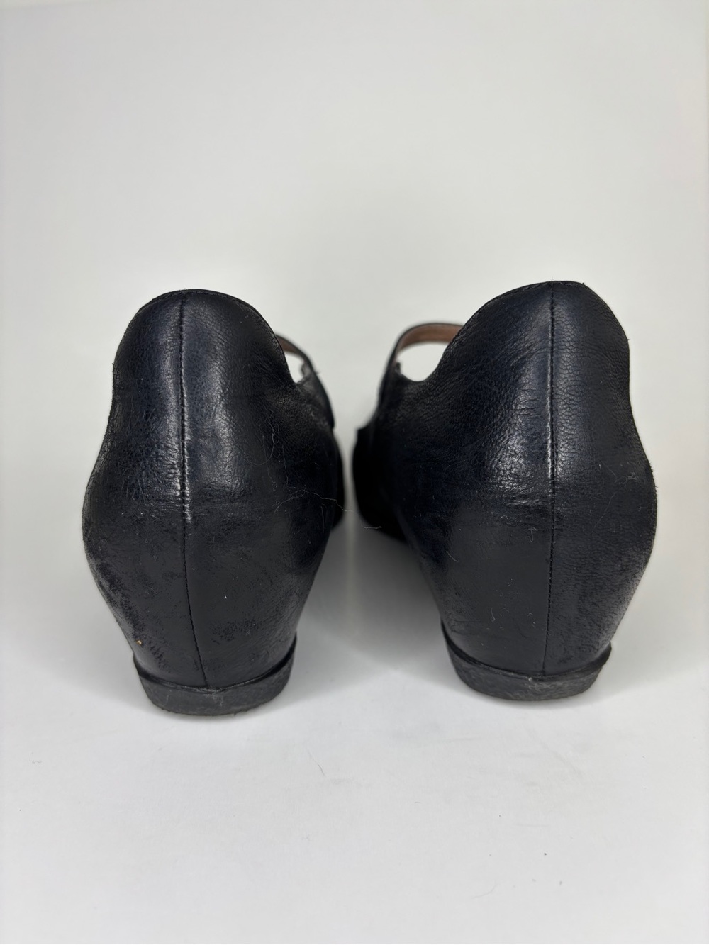 Dansko Shoes Wedge Heels Maryjanes Women Size 41 US 10 Black Leather - Picture 8 of 16
